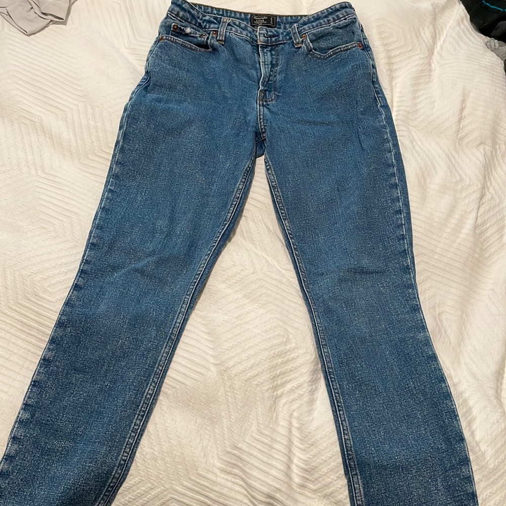 Abercrombie and Fitch high rise jeans